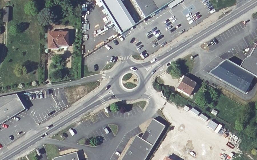 Vue aérienne du Avenue de Bordeaux