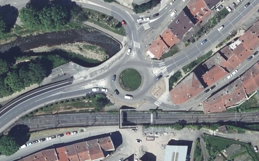 Vue aérienne du Square Karl Marx