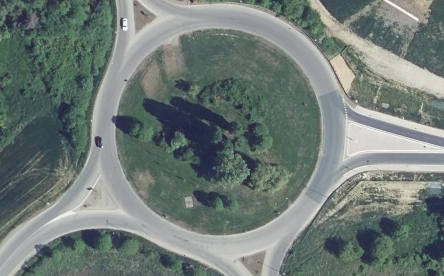 Vue aérienne du Carrefour de la Tuilerie