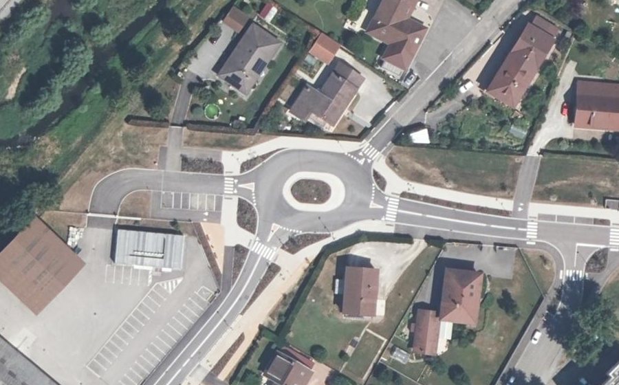 Vue aérienne du Rue du Lange