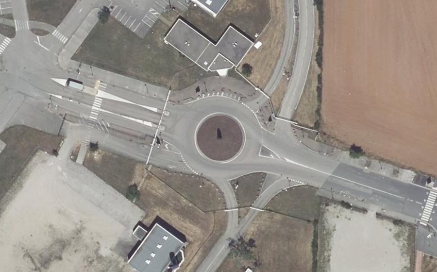 Vue aérienne du Eurexpo Porte Est Exposants