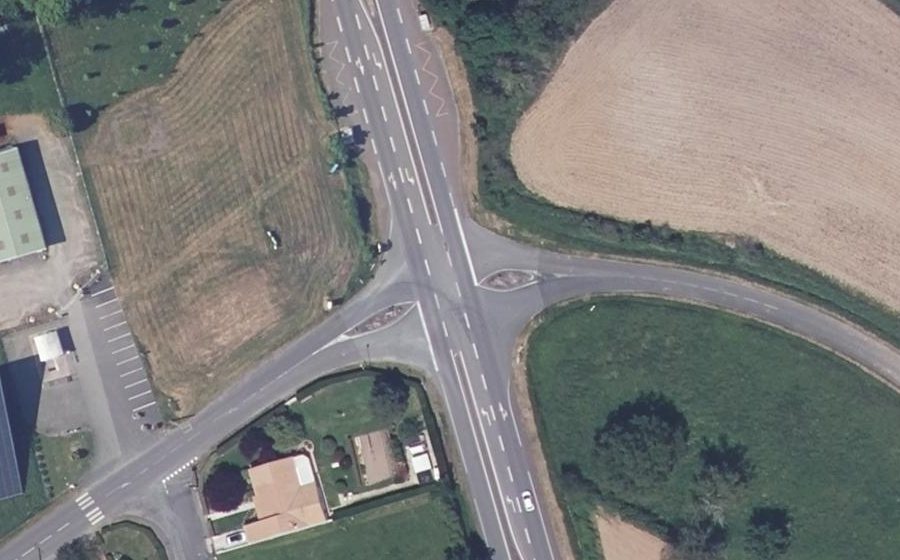 Vue aérienne du Route de Parthenay