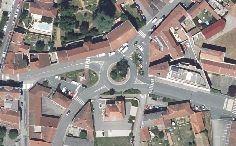 Vue aérienne du Place de la République