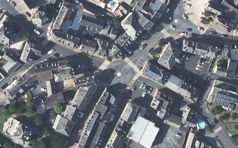 Vue aérienne du Place de la République
