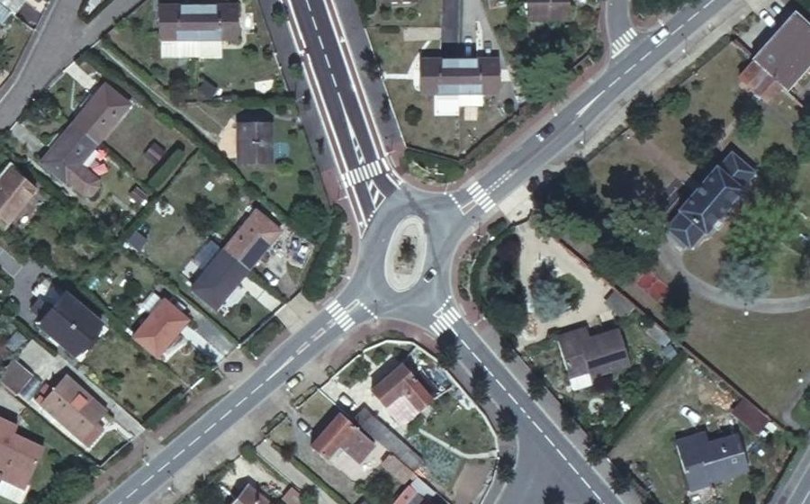 Vue aérienne du Avenue Jean Jaurès