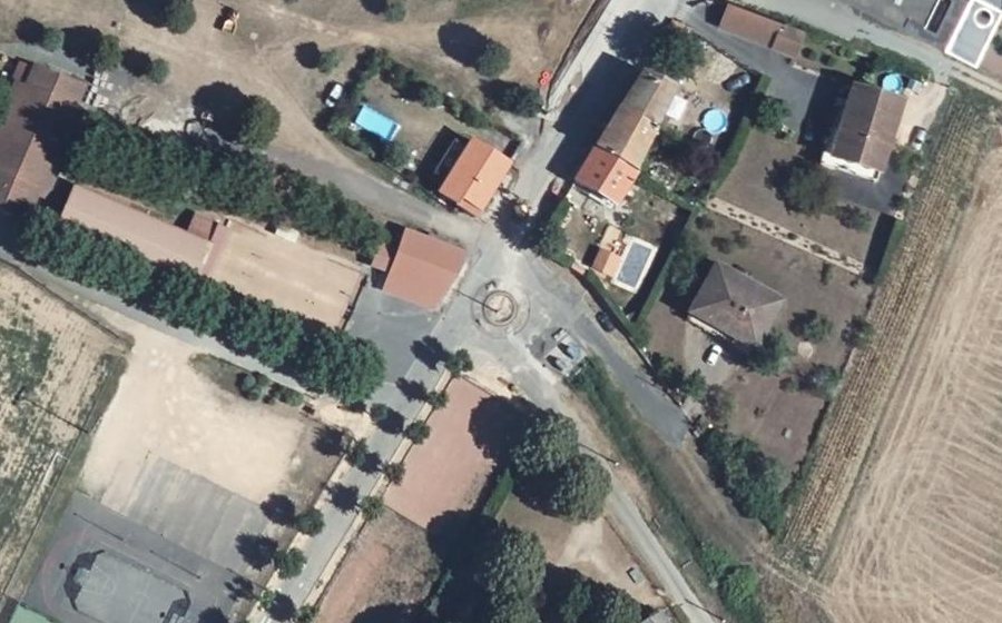 Vue aérienne du Avenue du Stade