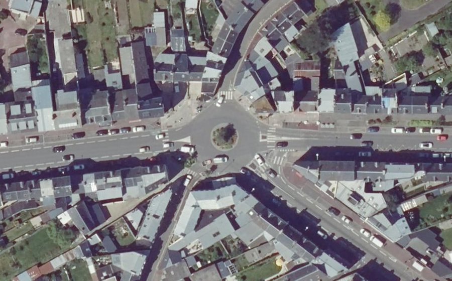 Vue aérienne du Place Alsace Lorraine