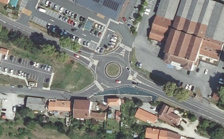 Vue aérienne du Route de Bayonne
