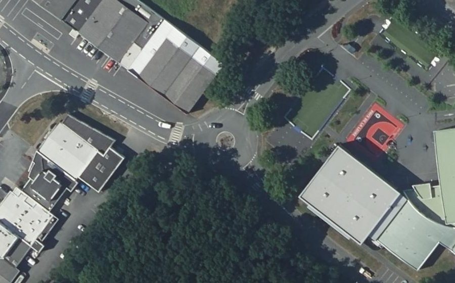 Vue aérienne du Rue de l'Etenduère