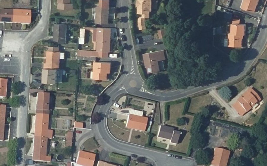 Vue aérienne du Rue le Hameau de Vallet