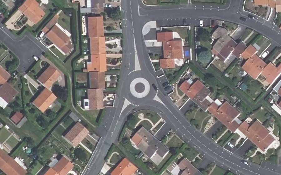 Vue aérienne du Avenue de la Choletière