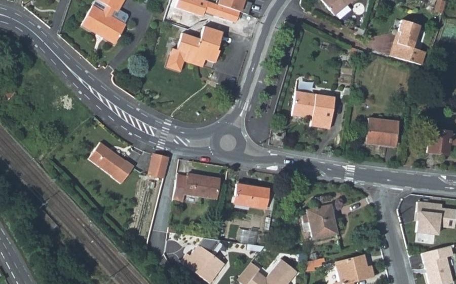 Vue aérienne du Rue Pasteur