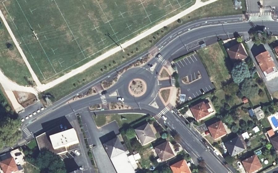 Vue aérienne du Avenue De La Riante Borie