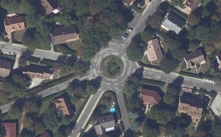 Vue aérienne du Place des Ducs