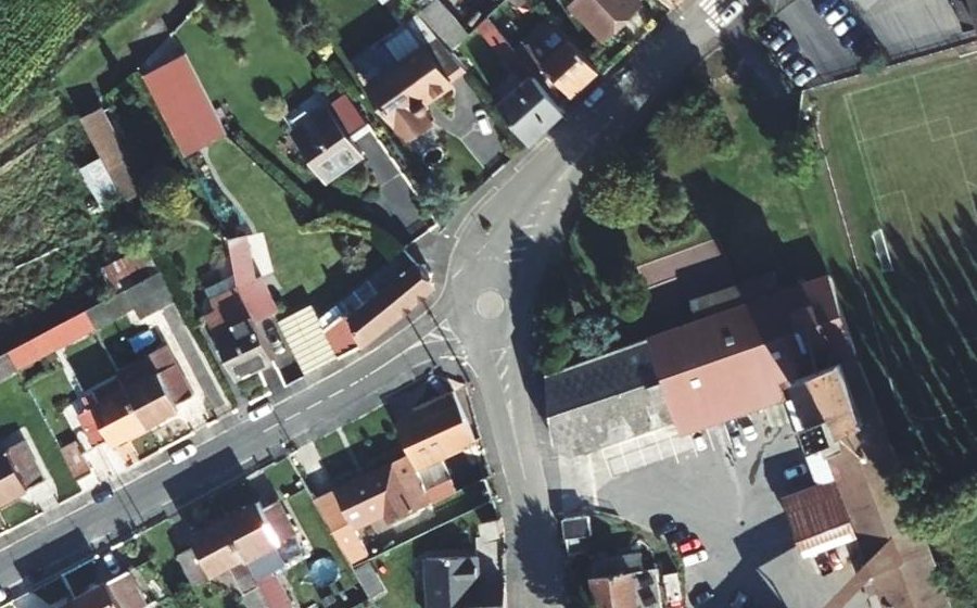 Vue aérienne du Rue de Biache