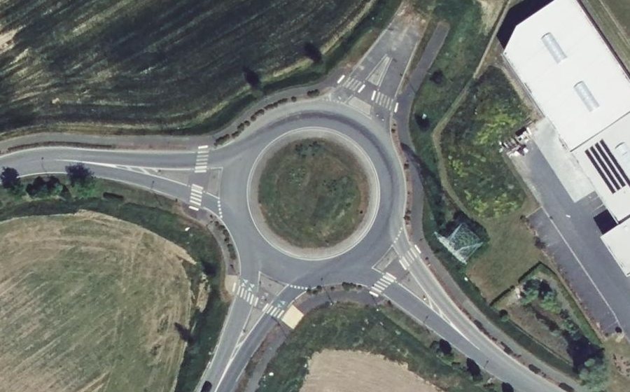Vue aérienne du Rond-Point Weilord