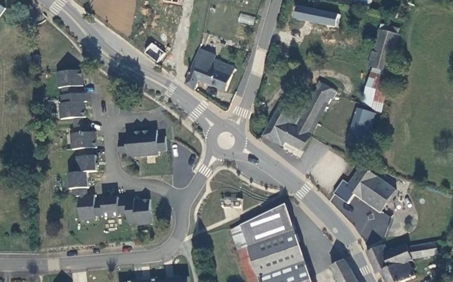Vue aérienne du Rue de Bain