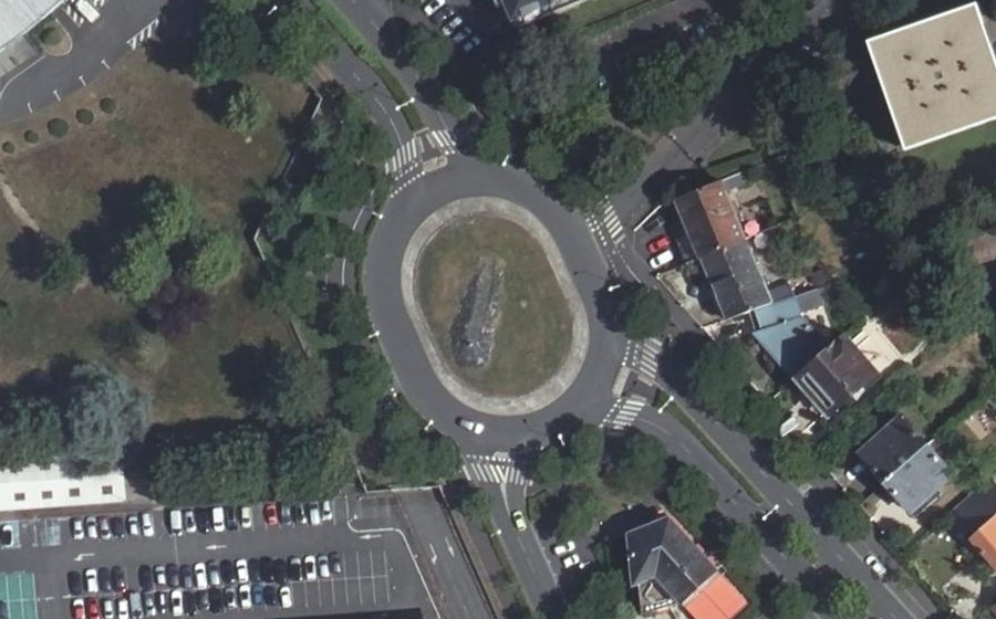 Vue aérienne du Carrefour Giratoire Charles de Gaulle