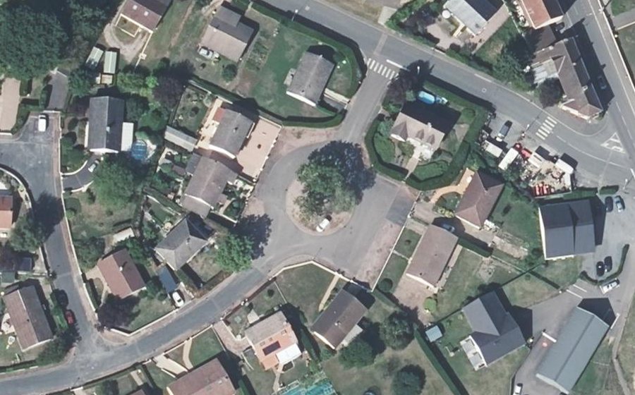 Vue aérienne du Rue René Cassin