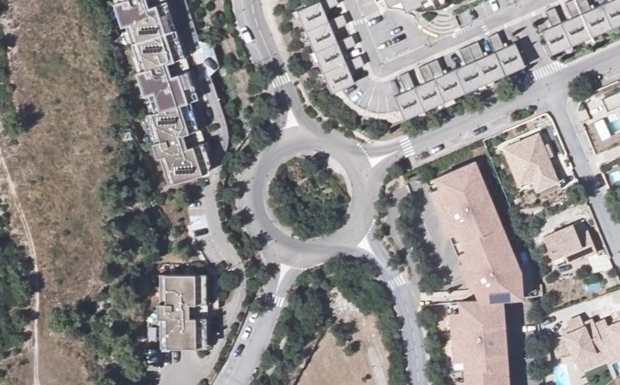 Vue aérienne du Rond-Point Jean-Marie Granier