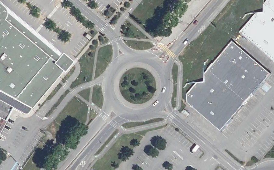 Vue aérienne du Avenue de Romans