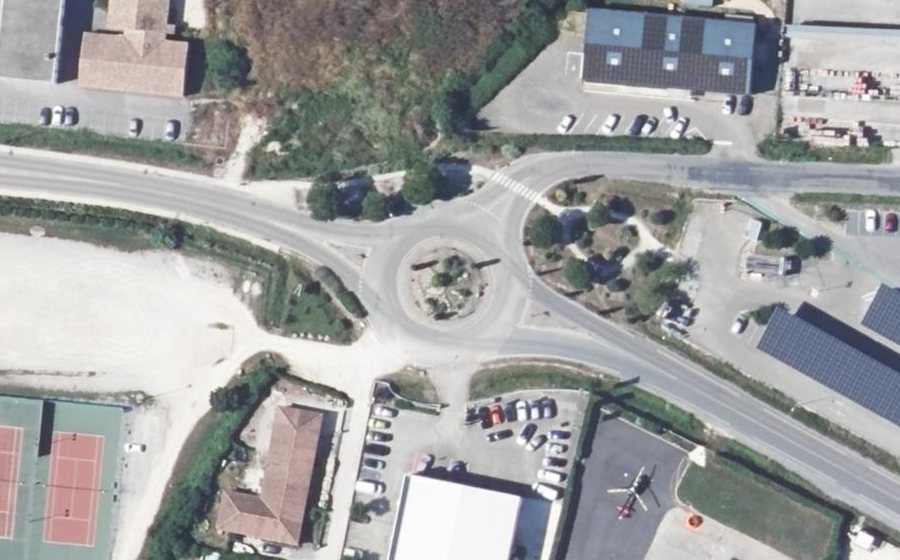 Vue aérienne du Route de Nîmes