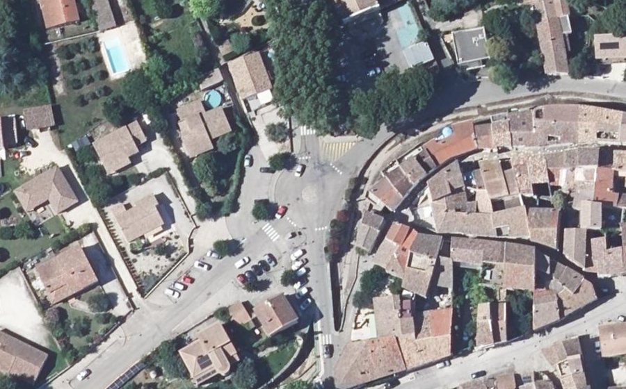 Vue aérienne du Avenue de la Gare