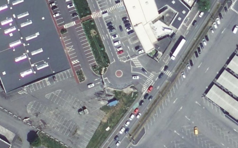 Vue aérienne du Rue de la Zamin