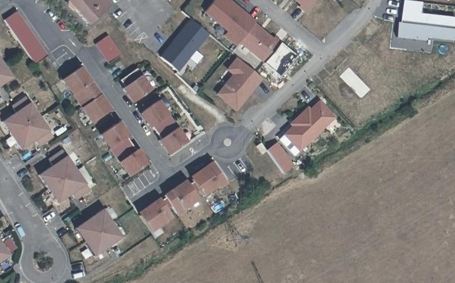 Vue aérienne du Rue des Mésanges