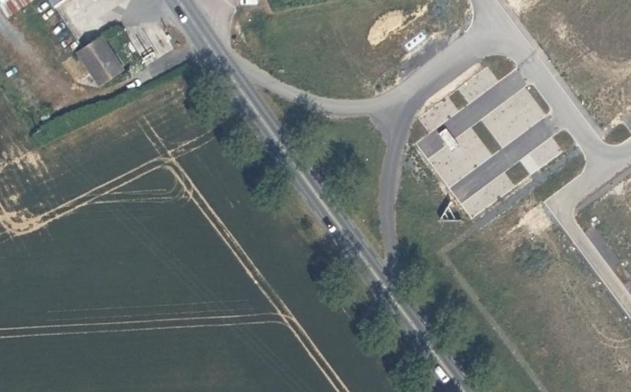 Vue aérienne du Route de Caen