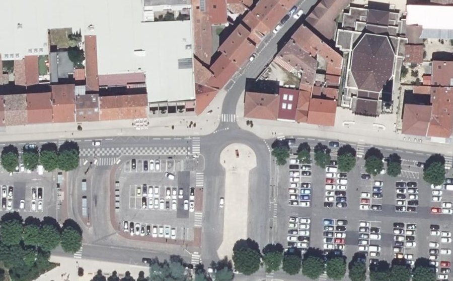 Vue aérienne du Place Jean Jaurès