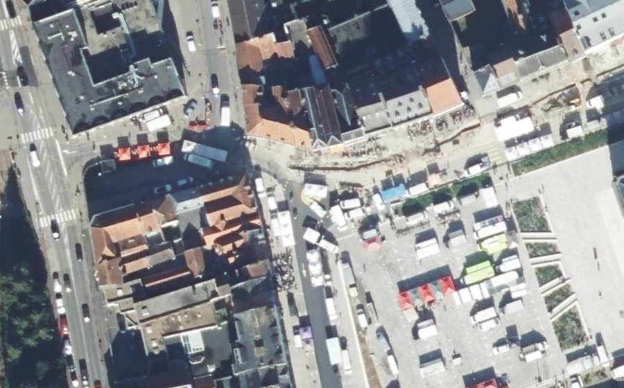 Vue aérienne du Place du Maréchal Foch