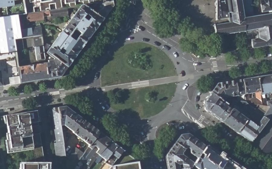 Vue aérienne du Place de la République