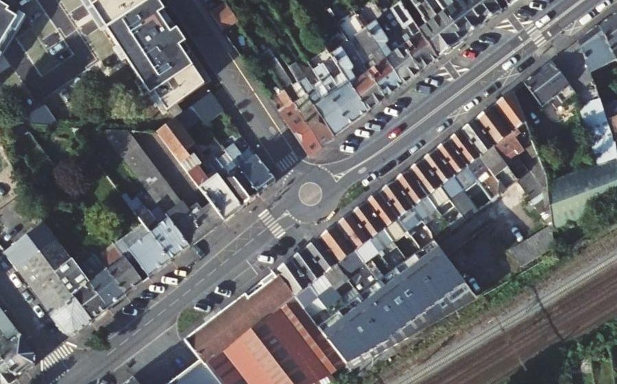Vue aérienne du Rond-point anonyme n°1416547859