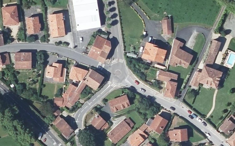 Vue aérienne du Rue Ernest Fourneau