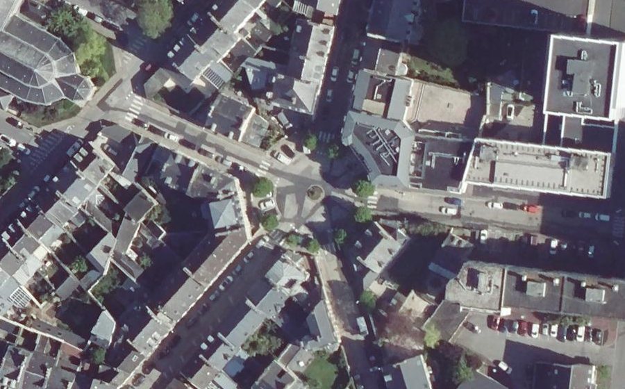Vue aérienne de la Place du Général Sarrail