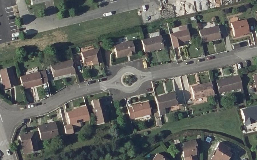 Vue aérienne du Rue Marius Ramus