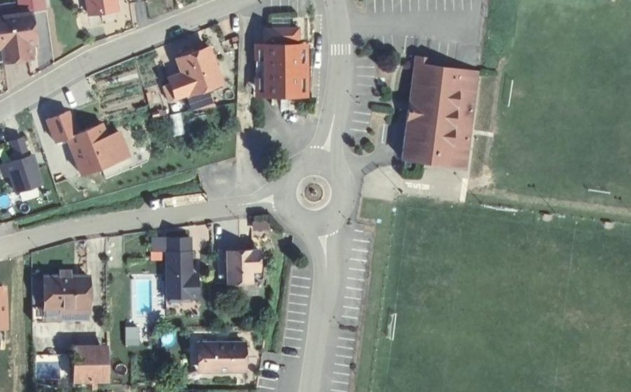 Vue aérienne du Rue du Stade