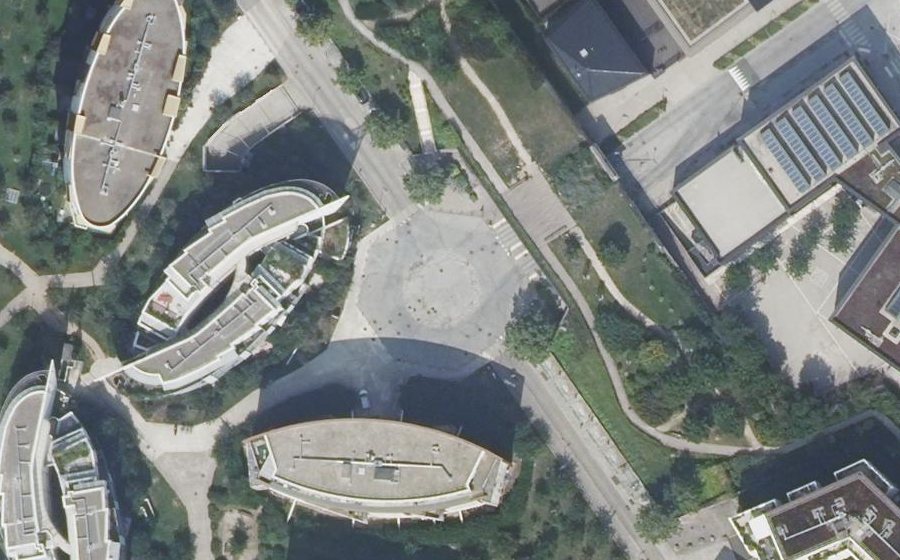 Vue aérienne du Promenade du Verger