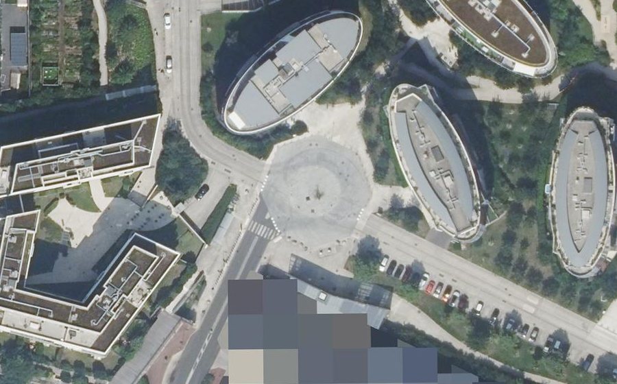 Vue aérienne du Promenade du Verger
