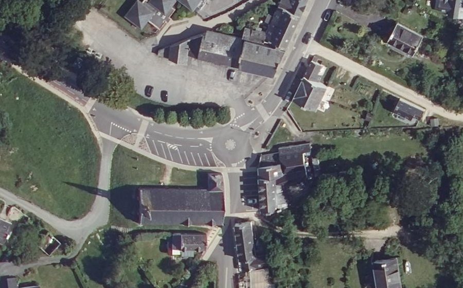 Vue aérienne du Hent Keriquel