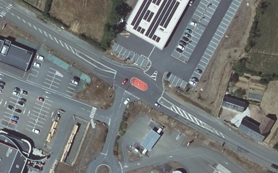 Vue aérienne du Rue du Mans