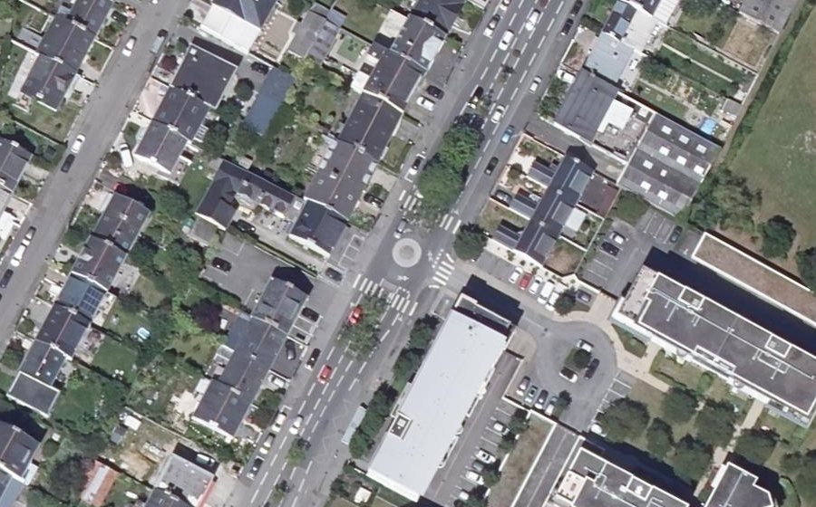 Vue aérienne du Rue de Monistrol