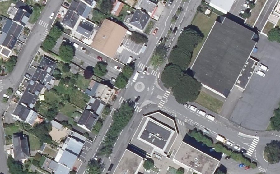 Vue aérienne du Rue de Monistrol
