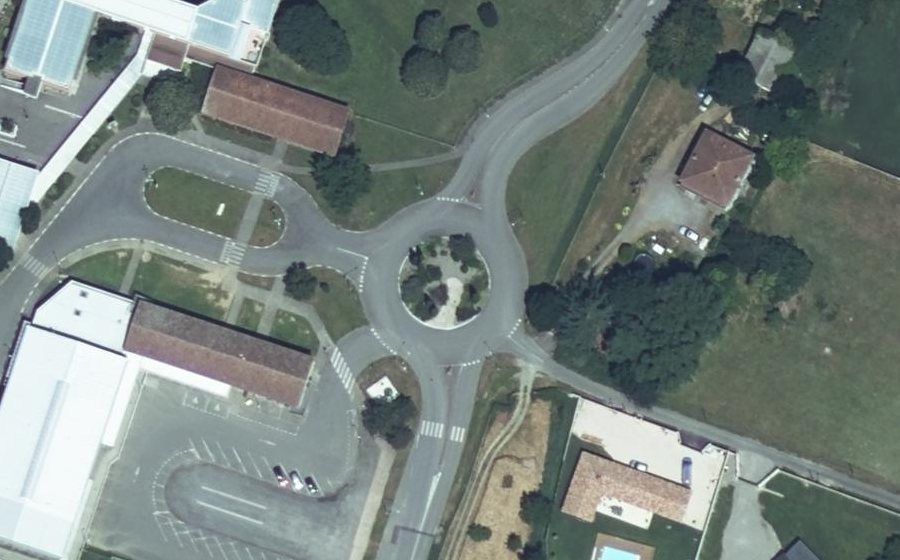 Vue aérienne du Rond-Point de Marraston
