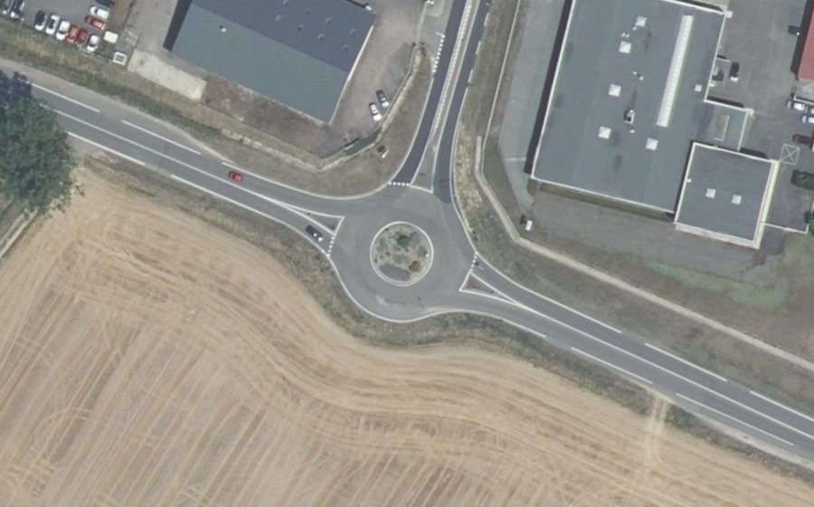 Vue aérienne du Route de Givry