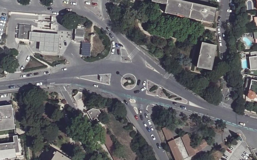 Vue aérienne du Rond-Point Matoub Lounès