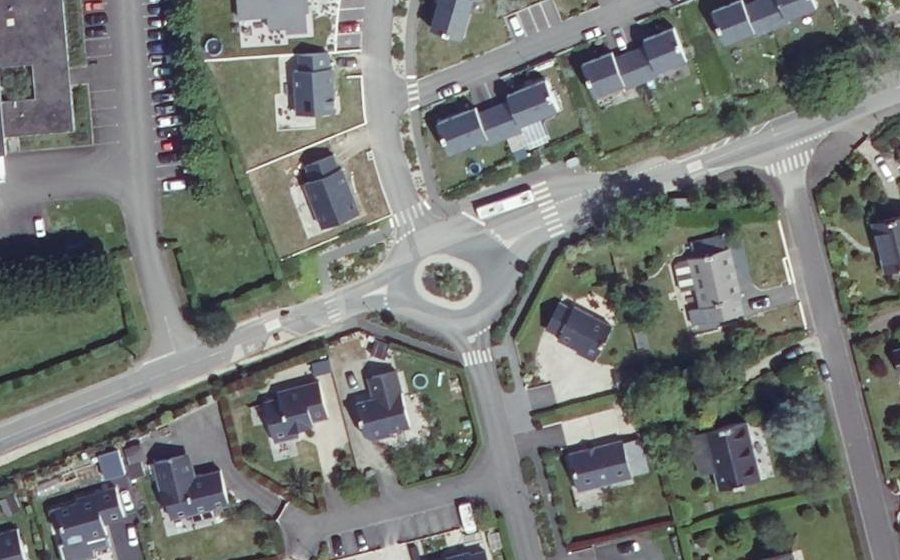 Vue aérienne du Route de Menez Liaven