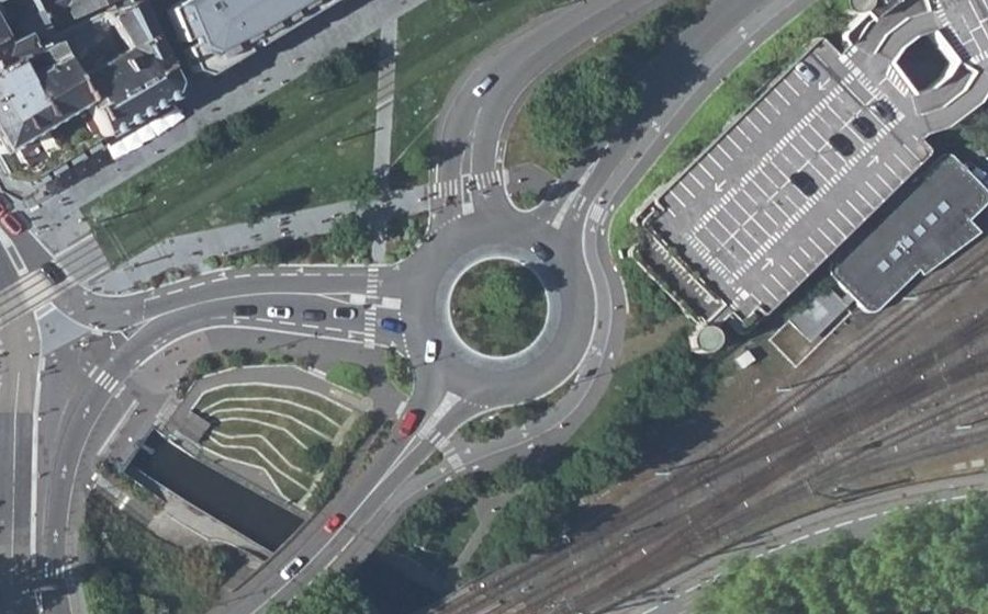 Vue aérienne du Giratoire Carnot