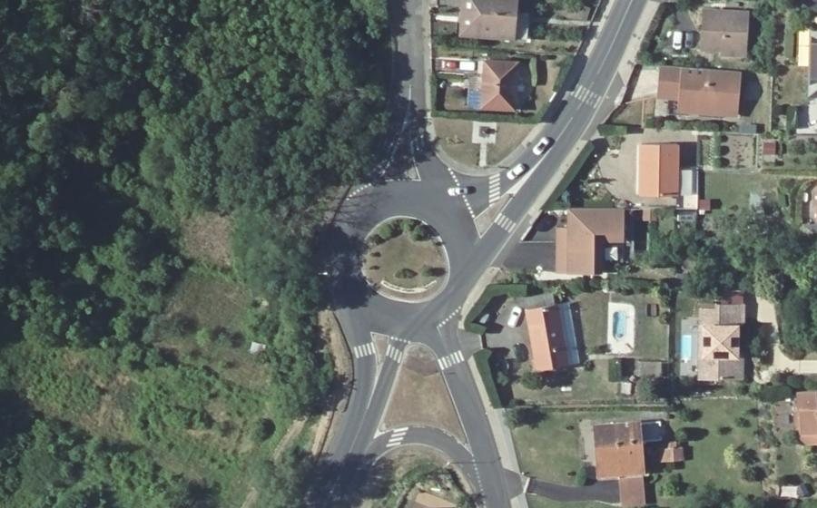Vue aérienne du Rond-Point Maréchal Joffre